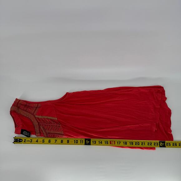 Bobeau Coral Flowy Embroidered Tank Top Womens Medium Boho Western Hippie - Picture 8 of 9